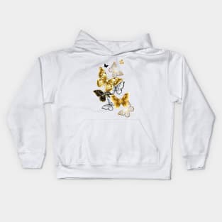 Golden Butterflies Kids Hoodie